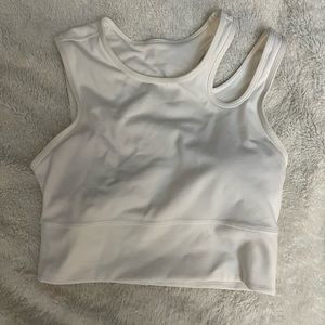 Lululemon white sports bra
